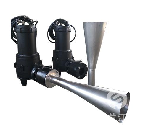QSB型深水自吸式潜水射流曝气机/FQSB浮筒式潜水射流曝气机